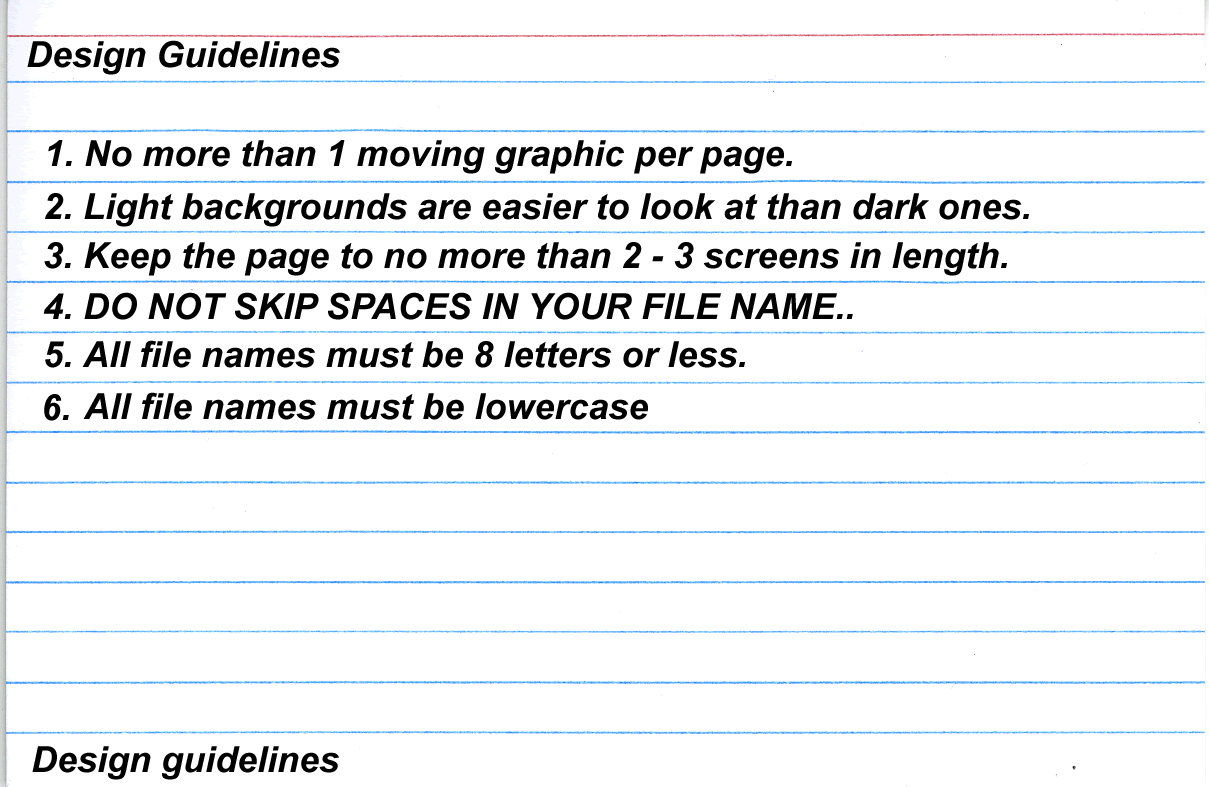 design guidelines
